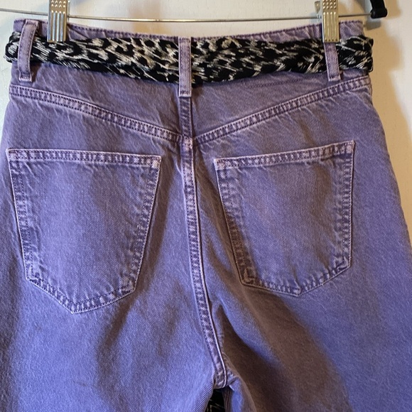 Zara purple high high wide leg jeans size 28 - Picture 2 of 8